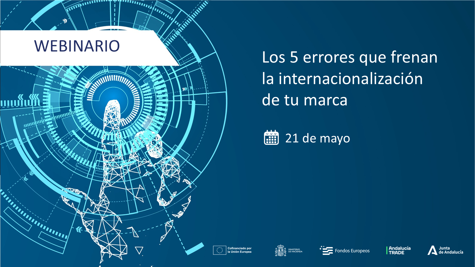 Webinario "Los 5 errores que frenan la internacionalización de tu marca"