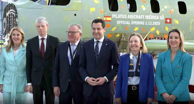 Imagen de la noticia Pilatus Aircraft se instala en Andalucía con una fábrica de grandes estructuras que empleará a medio millar de personas